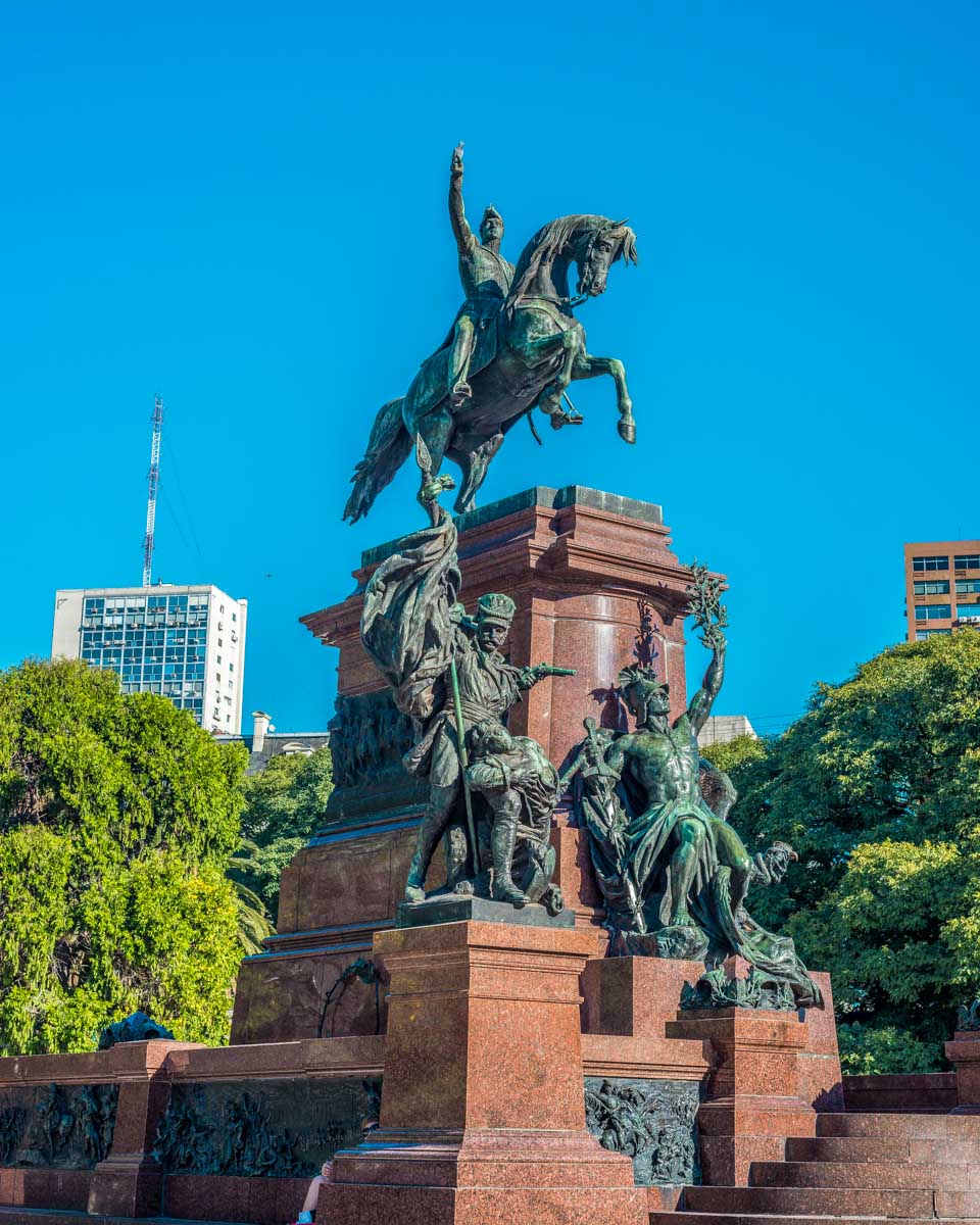 Plaza San Martin in Buenos Aires, Argentina