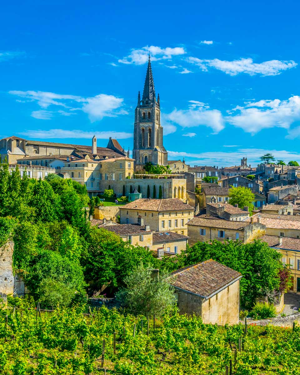 Saint Emilion seen on a wine and sightseeing tour from Bordeaux France
