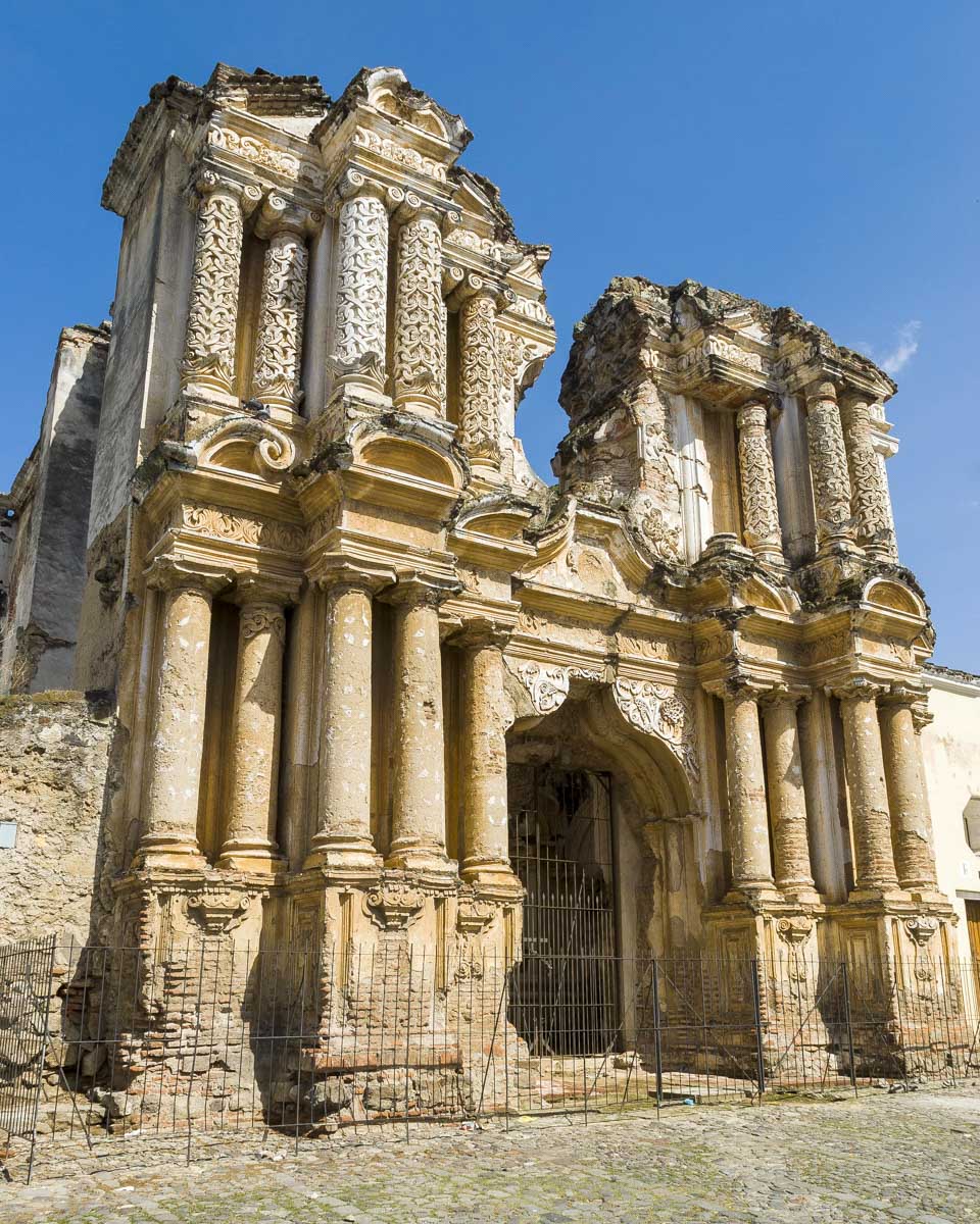 The Church of our lady of Carmen in Antigua Guatemala