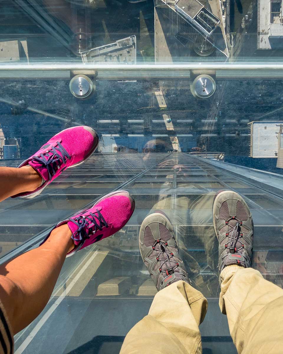 The Ledge at the Chicago Skydeck in Chicago Illinois