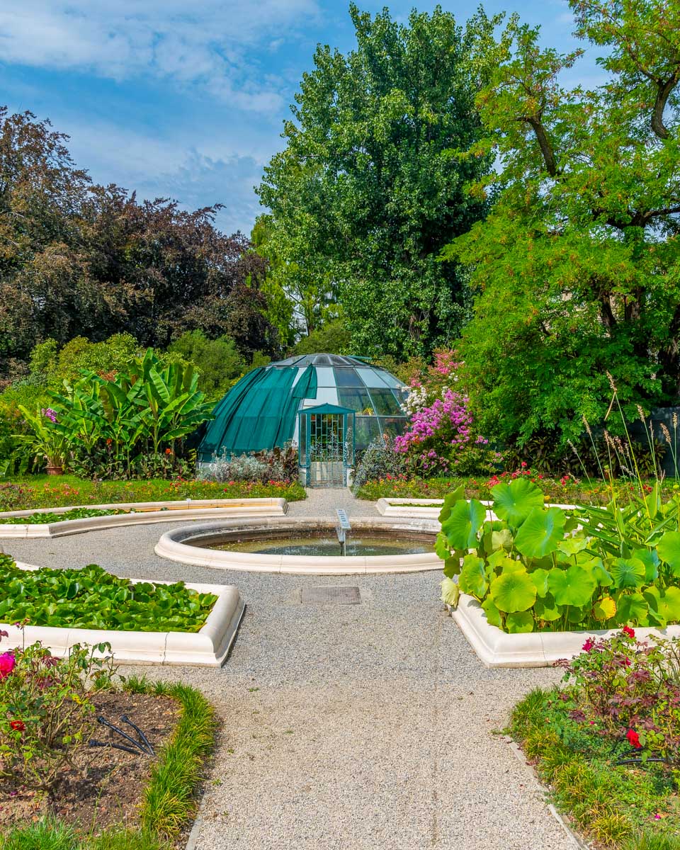 The botanical gardens in Zagreb Croatia