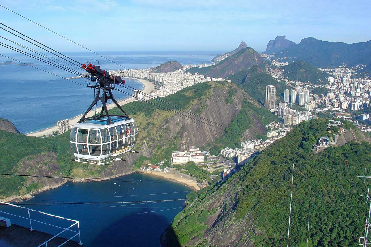 The cablecar in Botafogo Rio de Janeiro Brazil