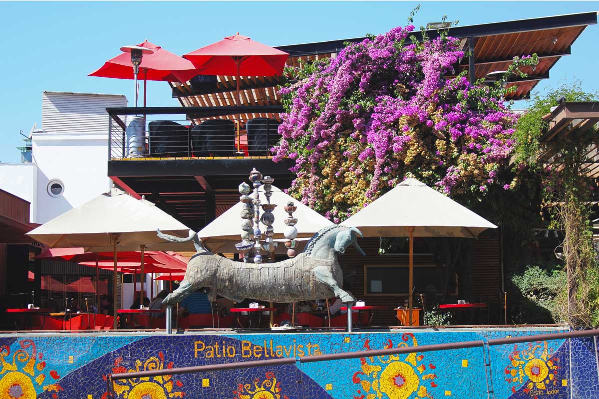 A colorful street in Bellavista Santiago Chile