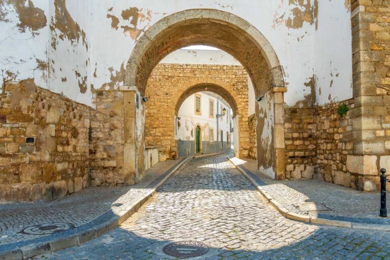 A street in Old Town Faro Portugal
