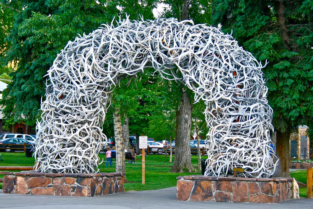 Antler Arch In Jackson Hole, Wyoming