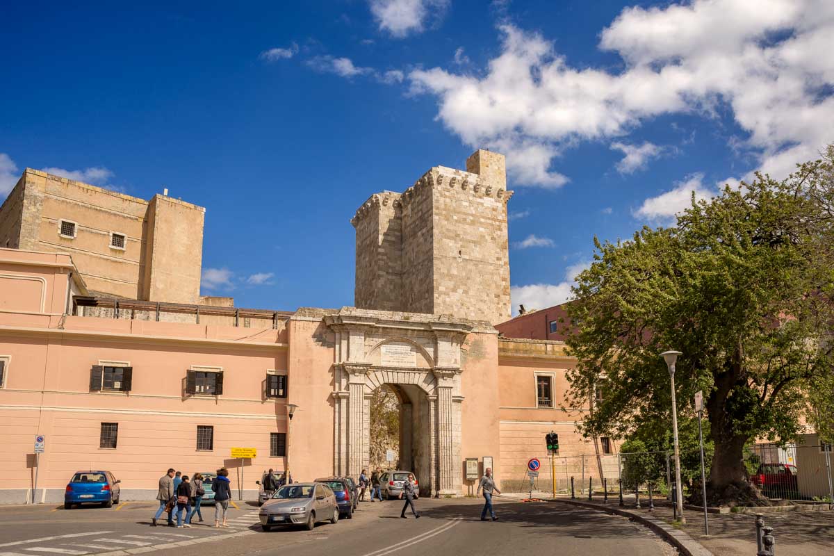Cagliari, Porta Cristina, Sardinia Italy seen on a tour