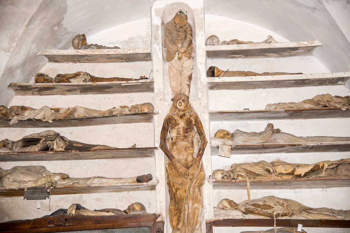 Capuchin Catacombs seen in Palermo Italy 1