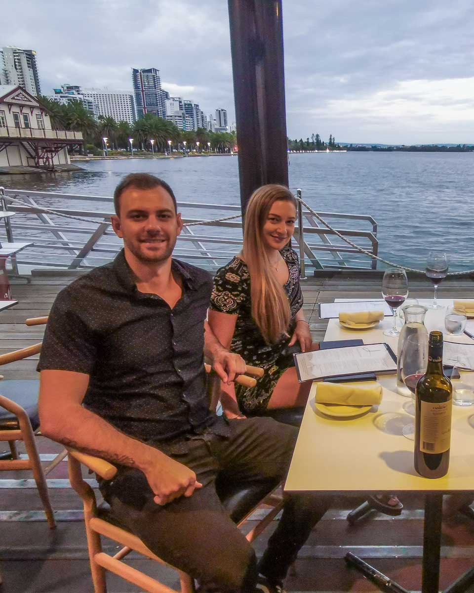 Daniel-and-Bailey-at-a-waterfront-restaurant-in-Busan