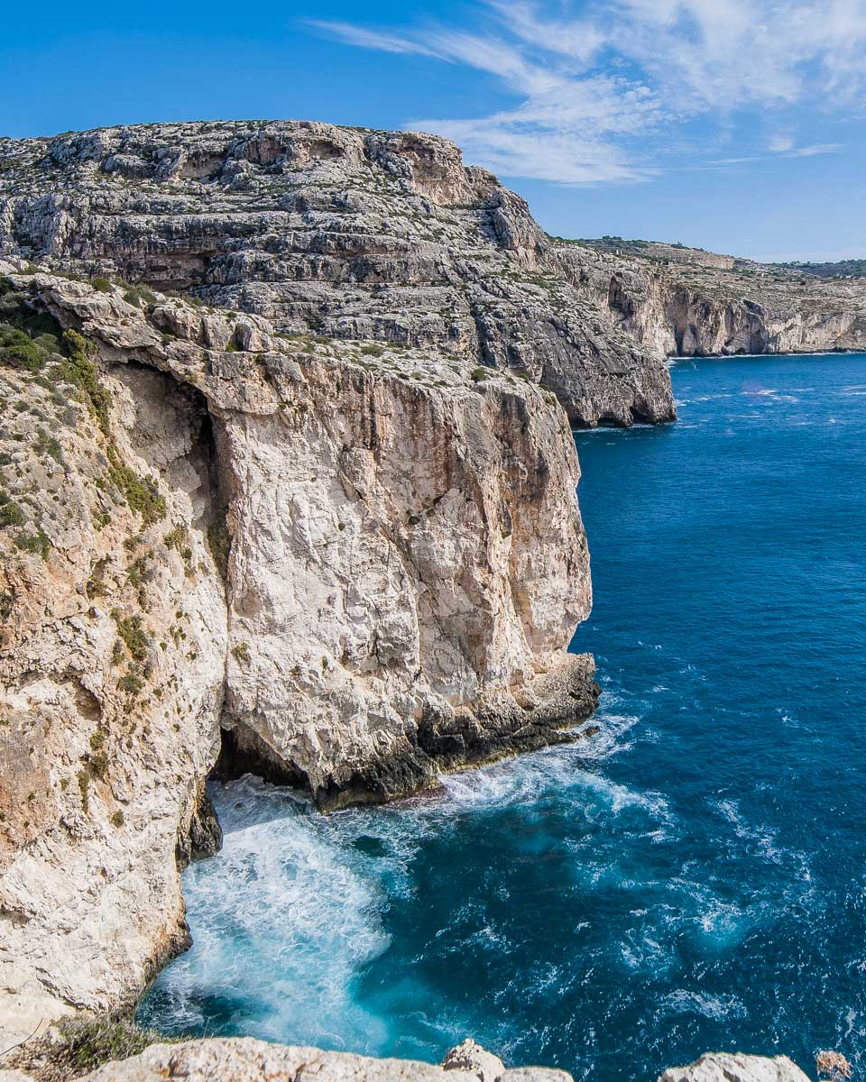 Dingli Cliffs seen on a tour of Malta from Valletta