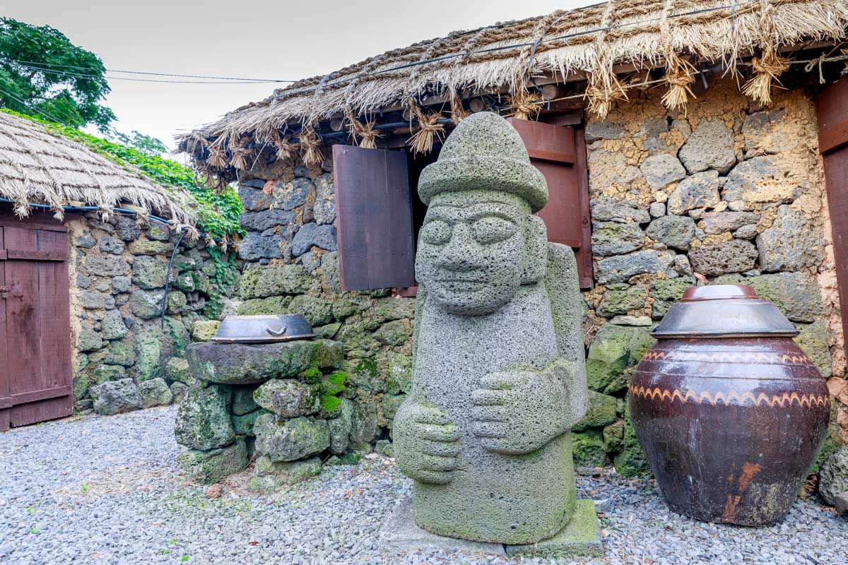 Dol hareubang the symbol of Jeju in South Korea