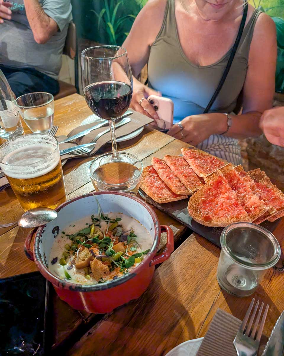 Food eaten on a food tour-in-Barcelona-Spain