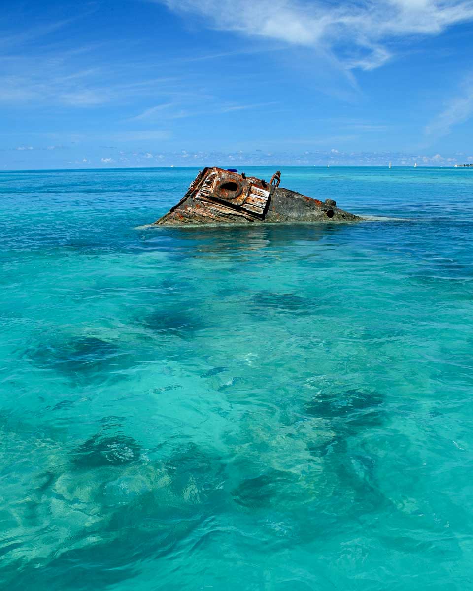 HMS Vixen shipwreck seen on a tour of Bermuda