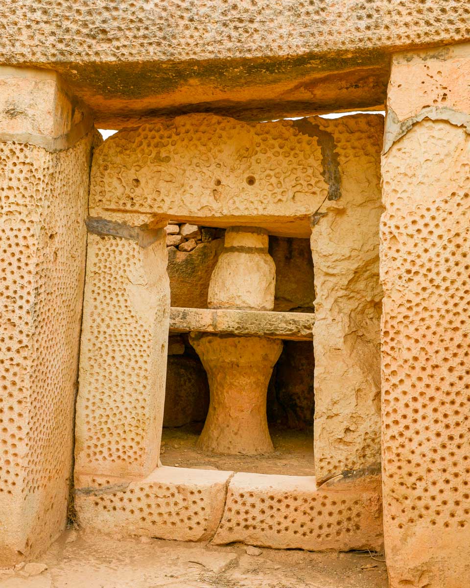 Hagar Qim temple complex in Malta