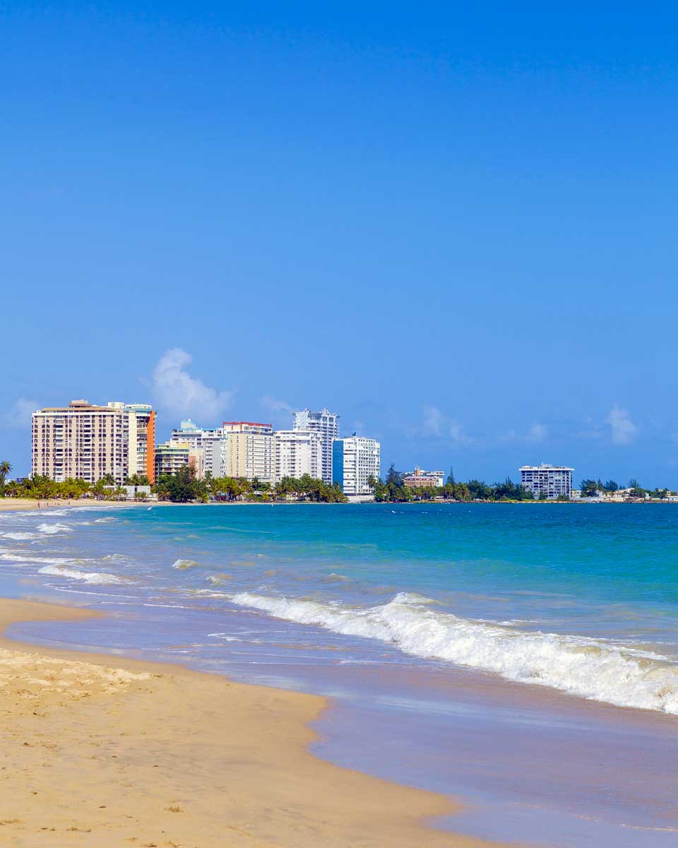 Isla Verde Beach in San Juan Puerto Rico