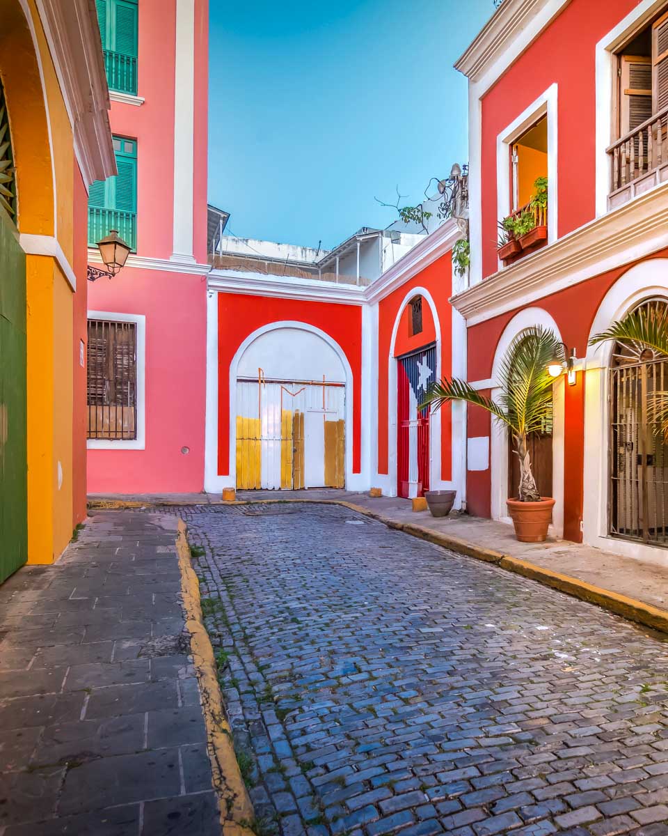 Old San Juan in the evening Puerto Rico