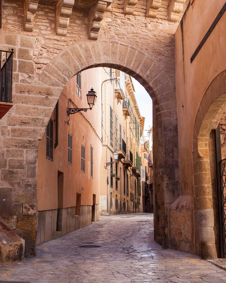 Old Town in Palma de Mallorca Spain