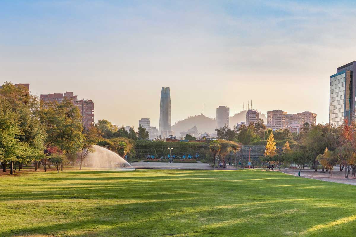 Parque Araucano in Santiago Chile