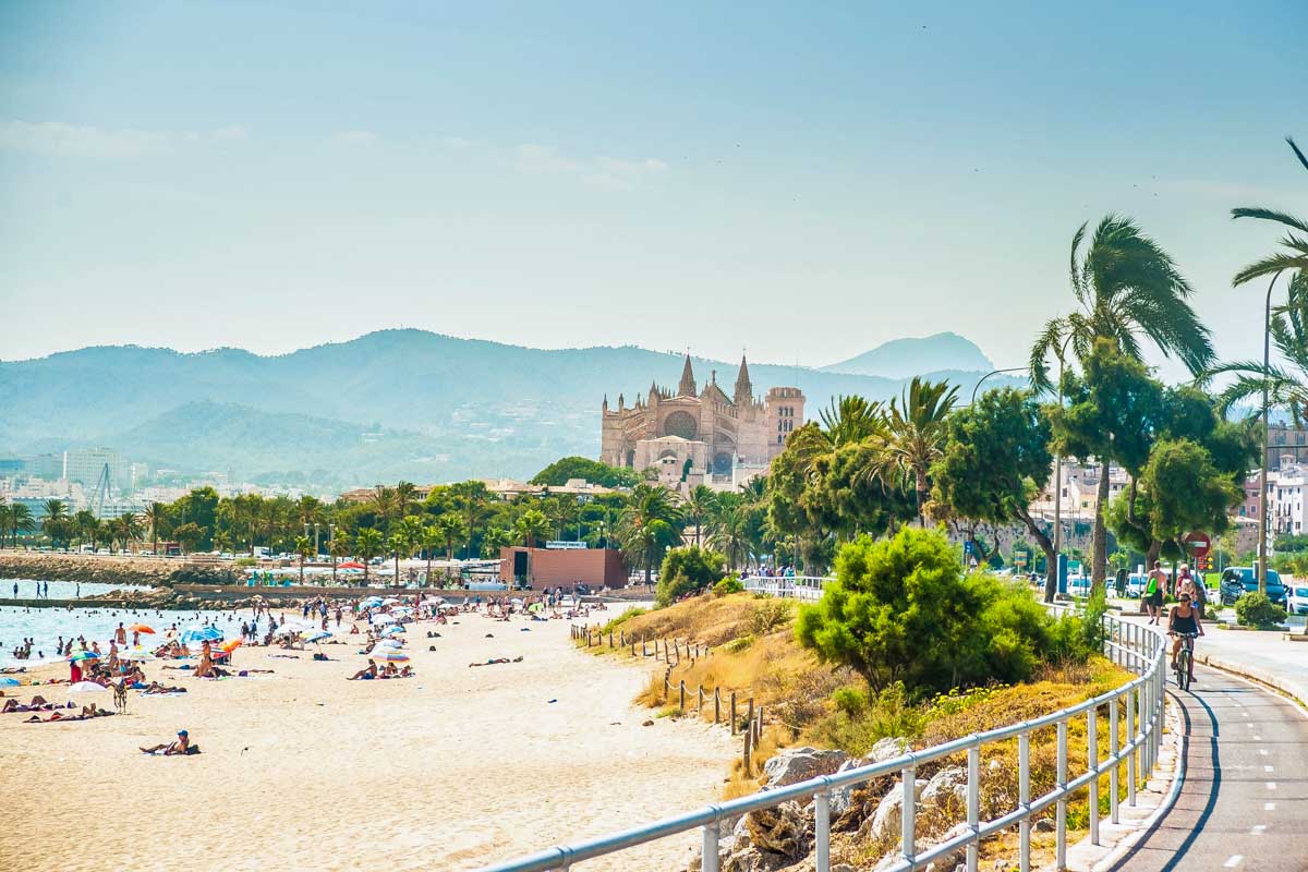 Platja de Palma in Palma de Mallorca Spain
