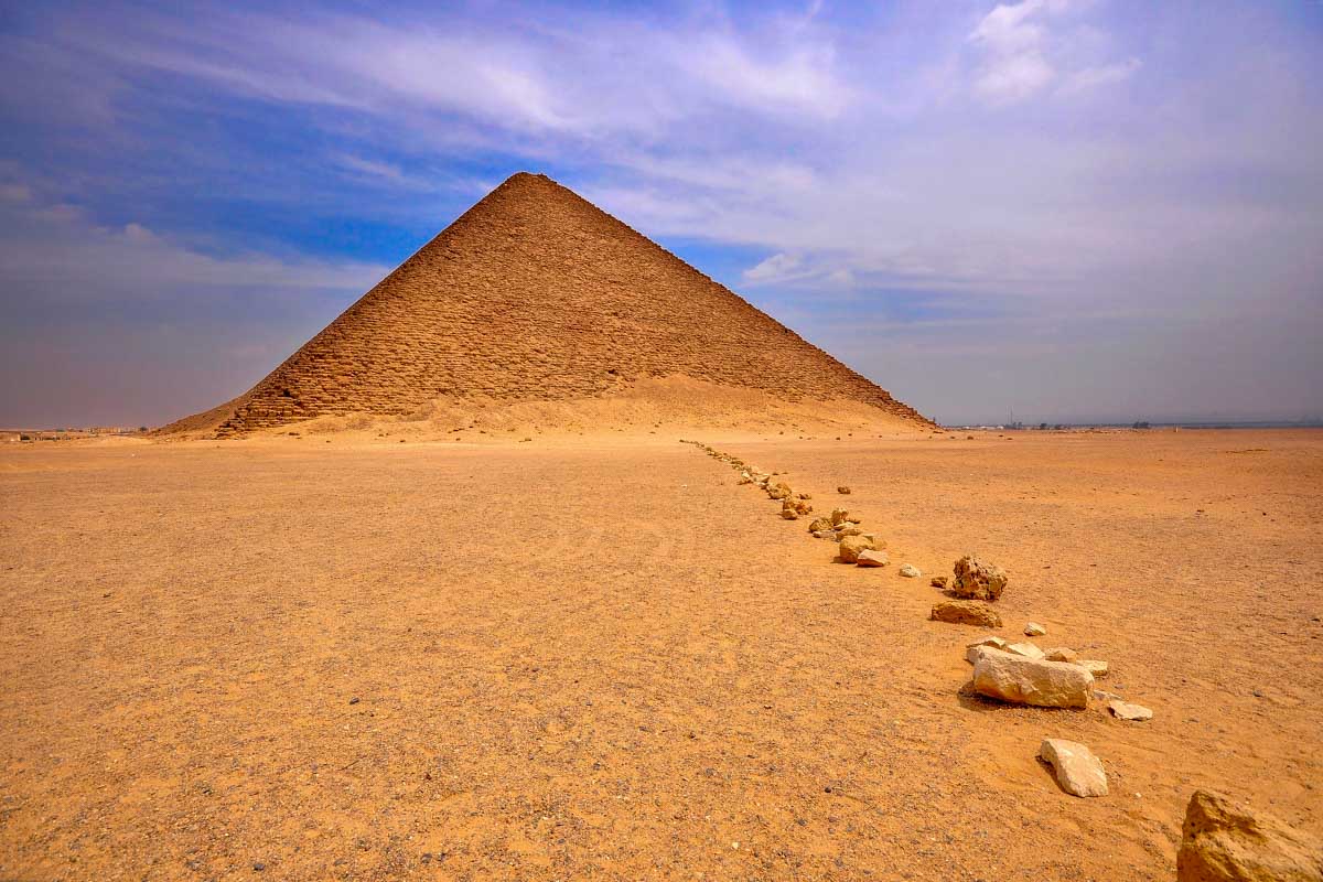 Red Pyramid in Dashur on a tour from Cairo Egypt
