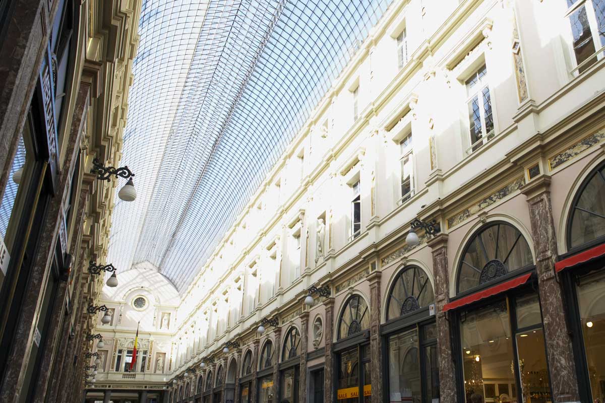 Royal Gallery of Saint Hubert in Brussels Belgium