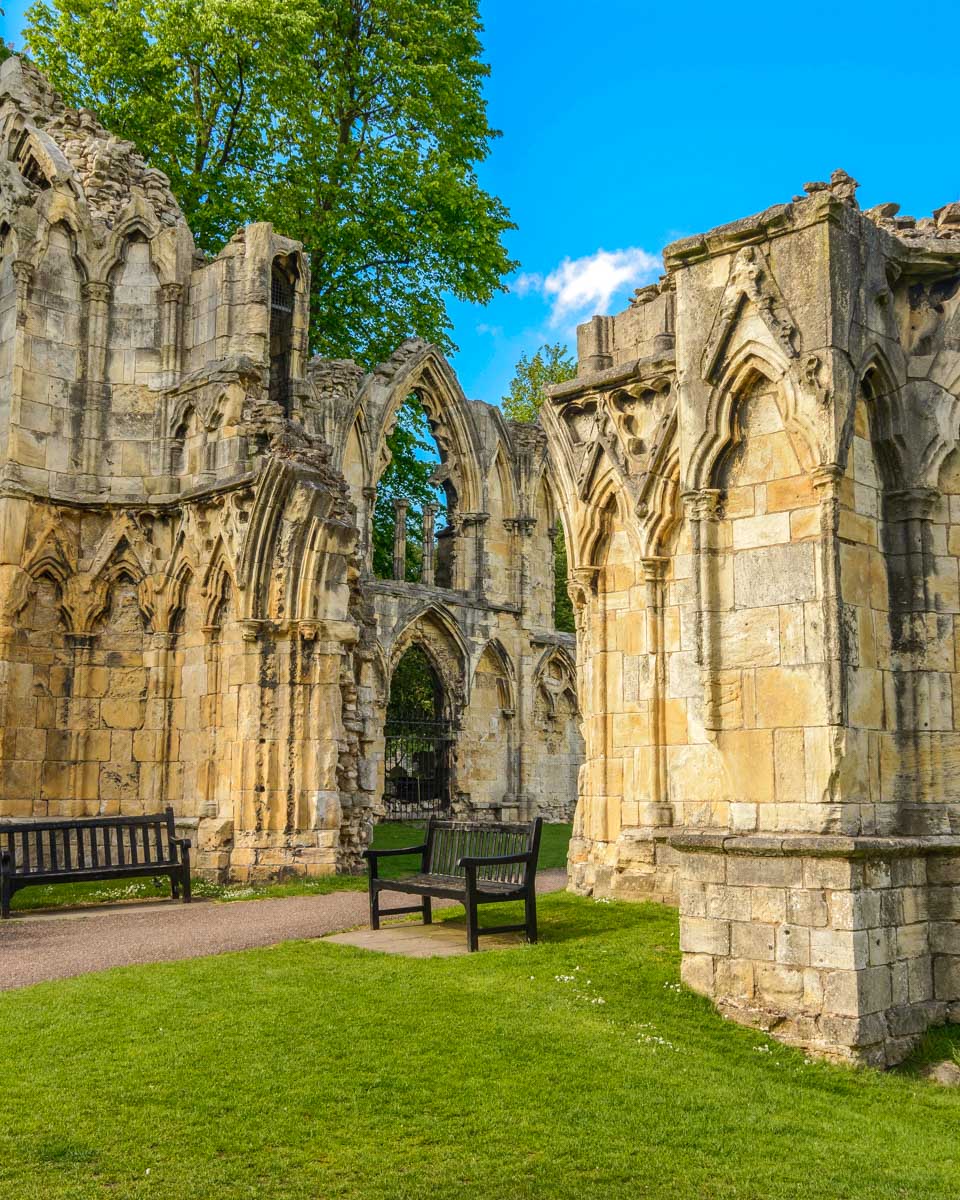 Ruins of St Marys Abbey York United Kingdom