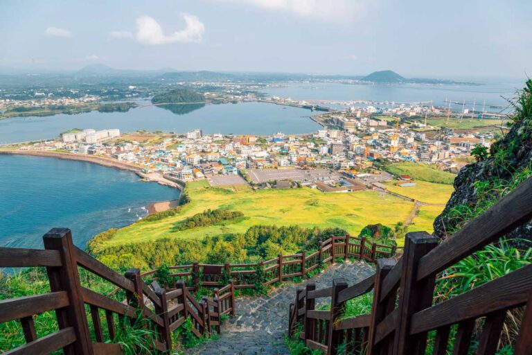 Seongsan Ilchulbong viewpoint in Jeju South Korea