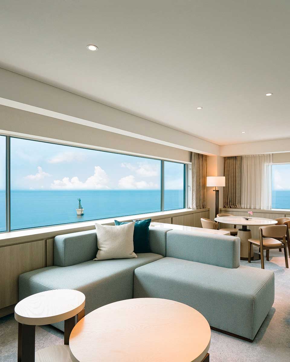 Suite with a view over the ocean at the The Westin Josun Busan