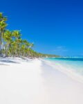 View of the beach at Bavaro Beach in Punta Cana Dominican Republic