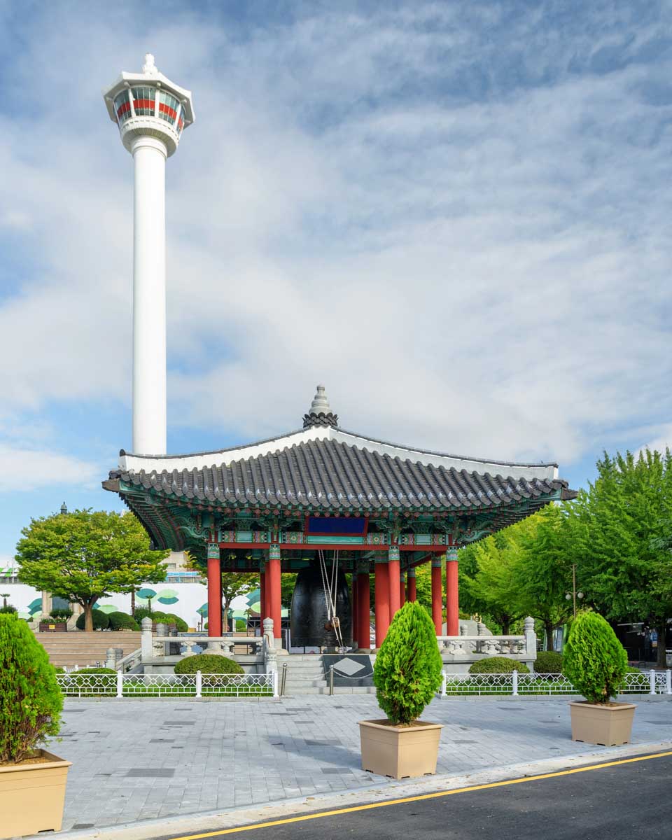 Yongdusan Park with the Busan Tower