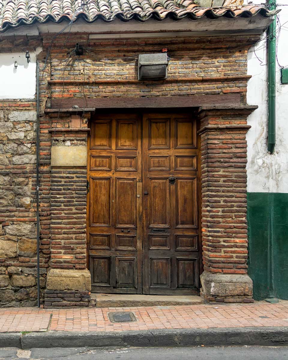 An old house in La Candelaria Bogota Colombia