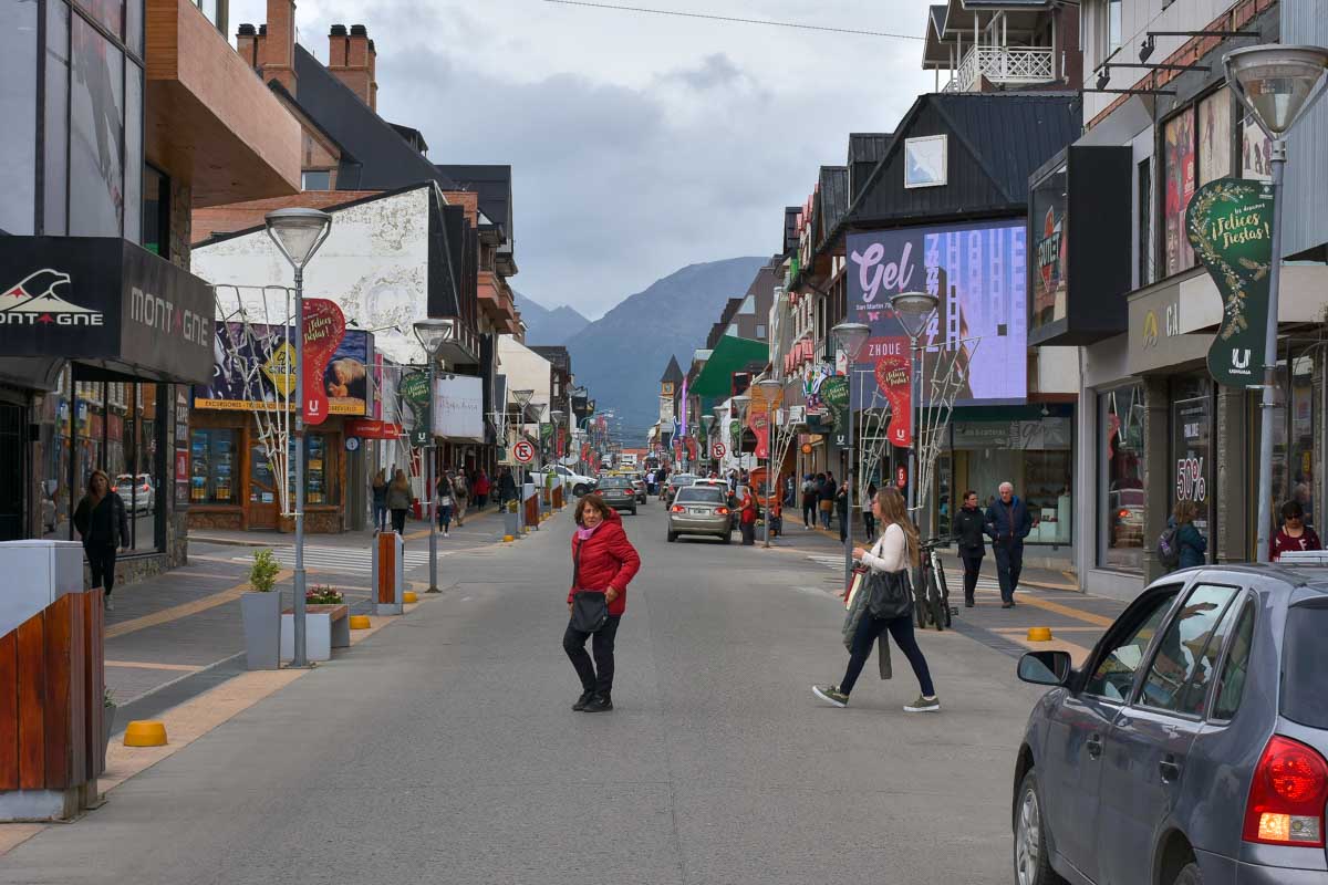 Avenida San Martín in Ushuaia Argentina