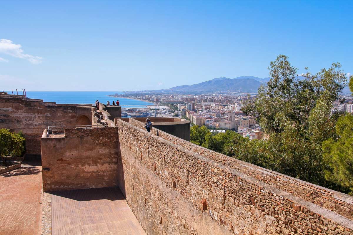 Castillo de Gibralfaro in Malaga Spain