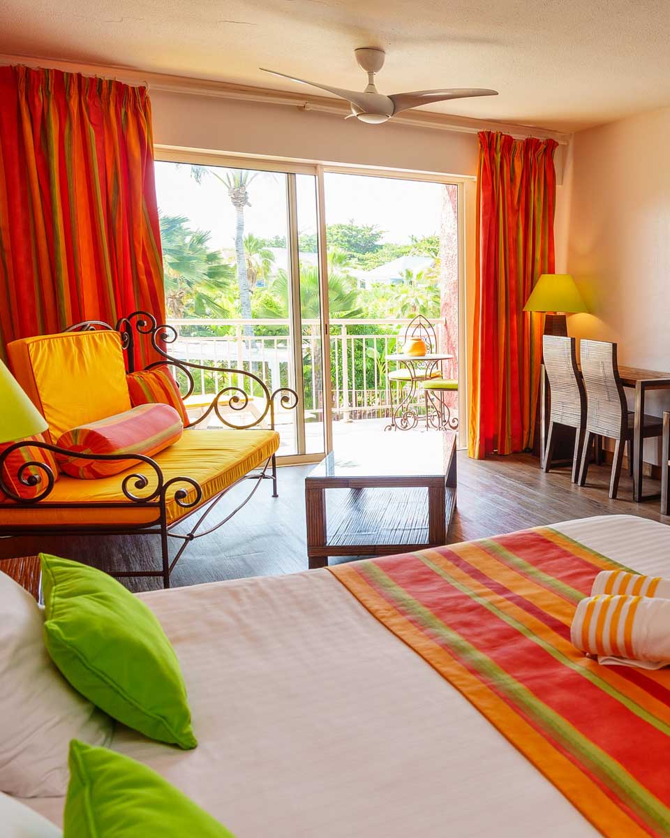 Hotel room at Palm Court Saint Martin