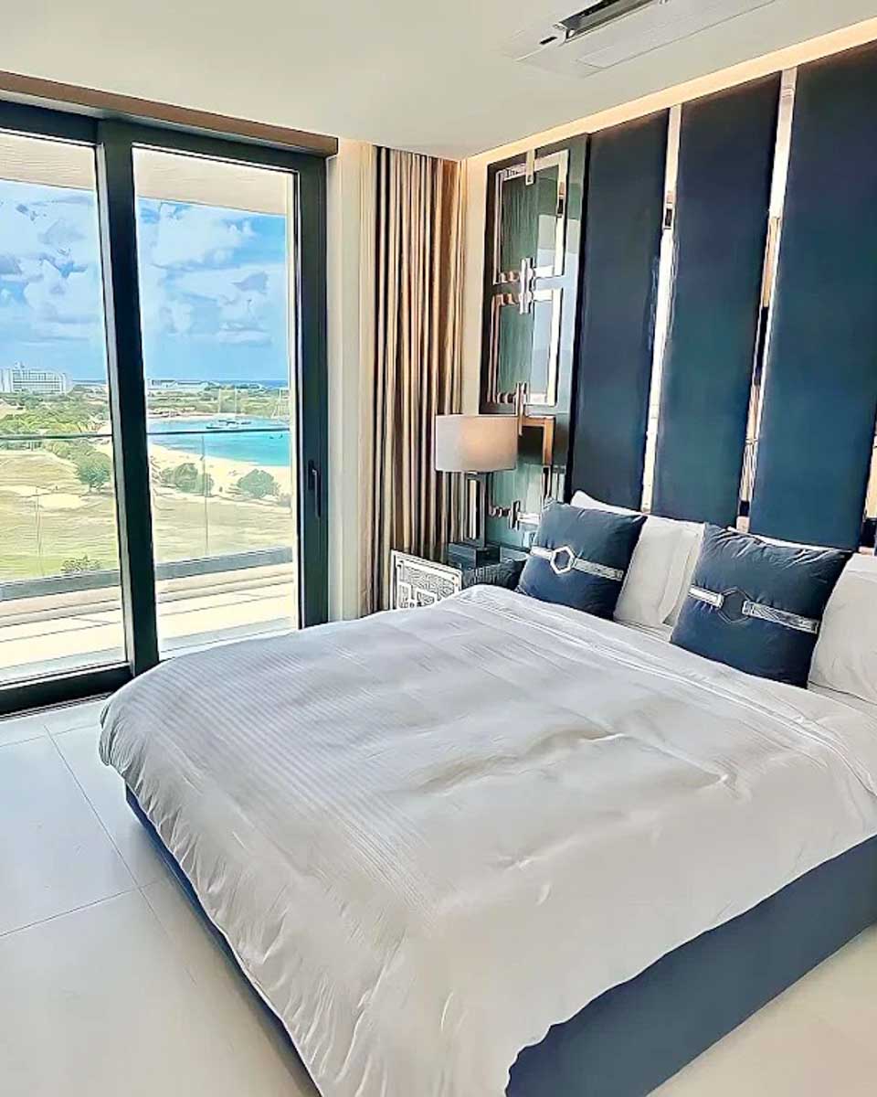 Hotel room at the Mullet Bay Suites in St Maarten