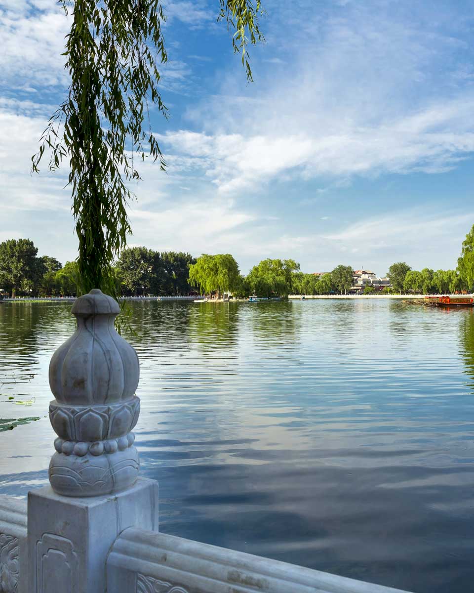 Houhai Lake in Beijing China