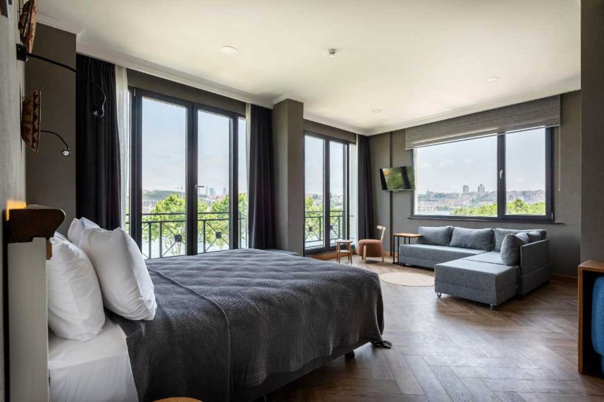 Istanbul Old City Colorful Houses Balat PETRION Hotel in Istanbul Turkey