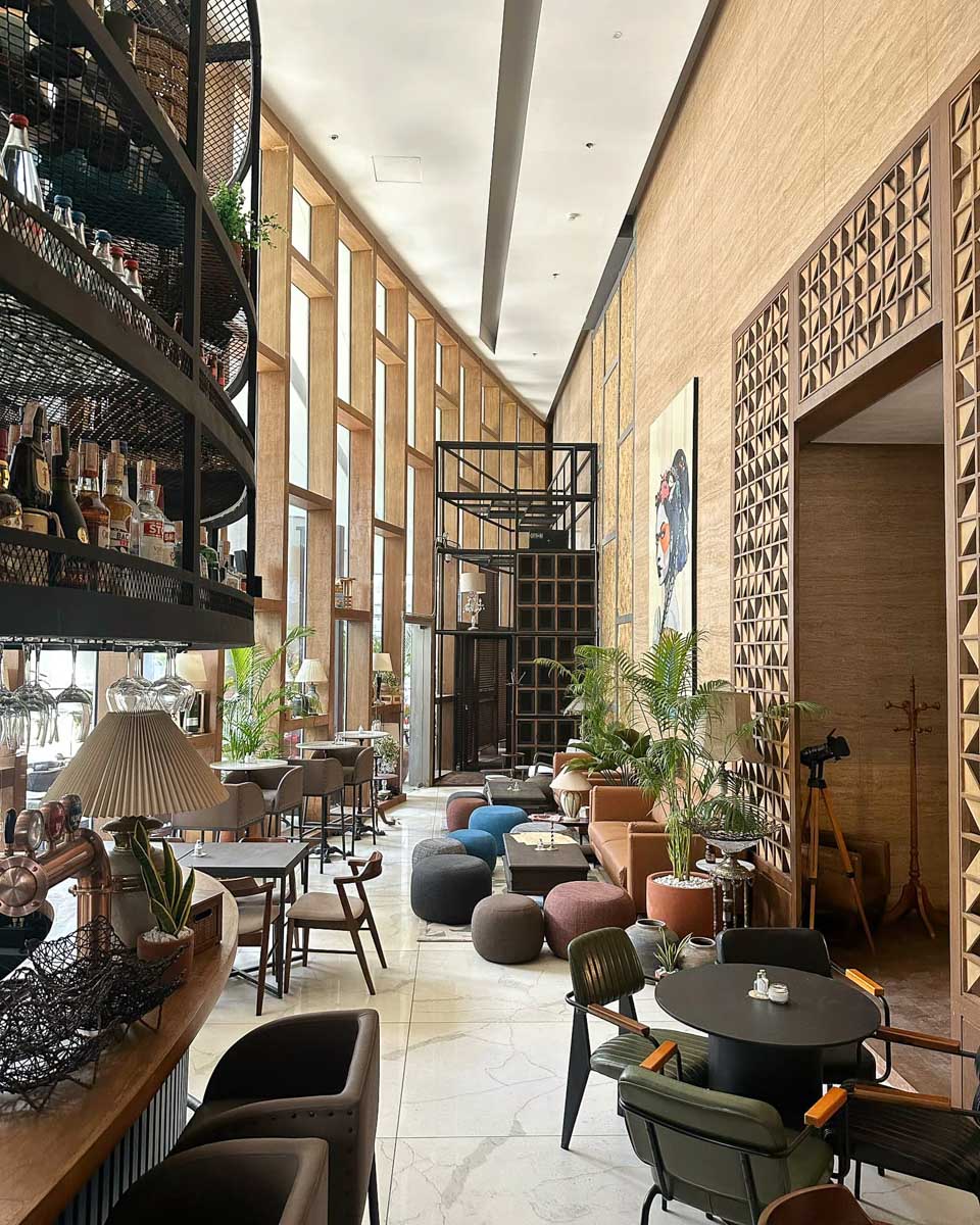 Lounge area at Boudica Café Bar in Manila Philippines