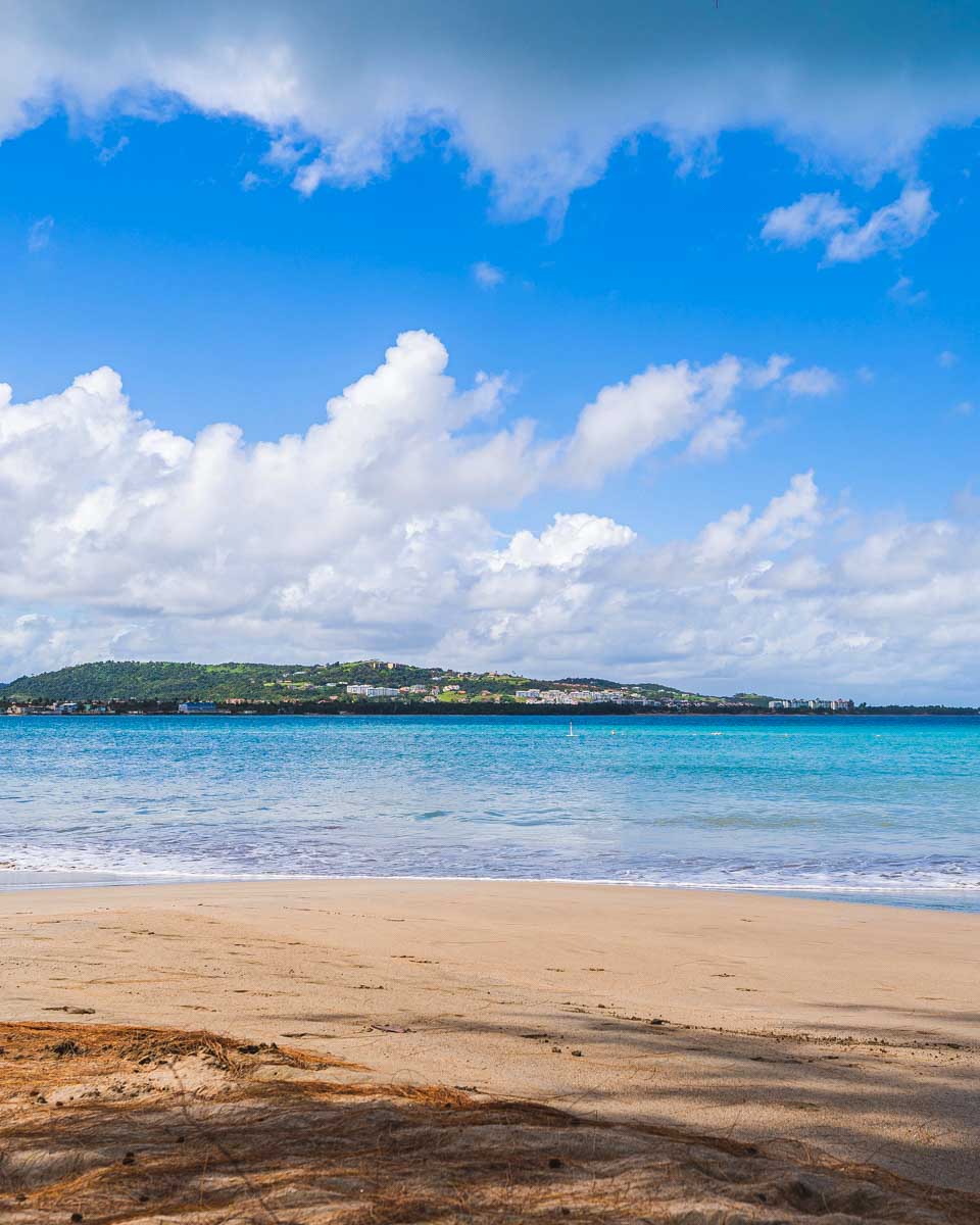 Luquillo beach in tropical Puerto Rico seen on a horseback tour