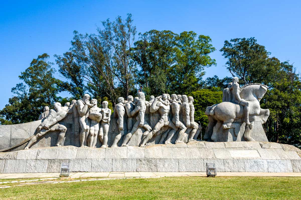 Monument to the Bandeiras in Parque Ibirapuera Sao Paulo Brazil 1