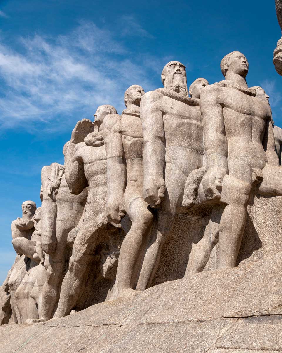 Monument to the Bandeiras in Parque Ibirapuera Sao Paulo Brazil