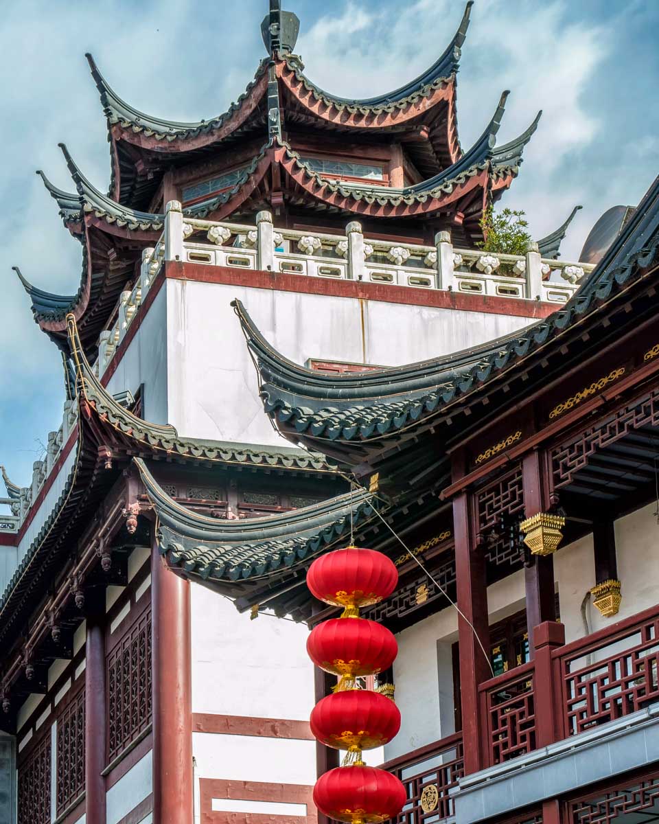 Old Town Shanghai seen on a bike tour in Shanghai China