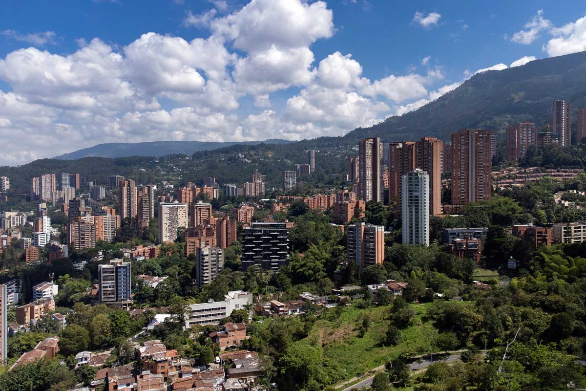 Panoramic view of Medellin Colombia