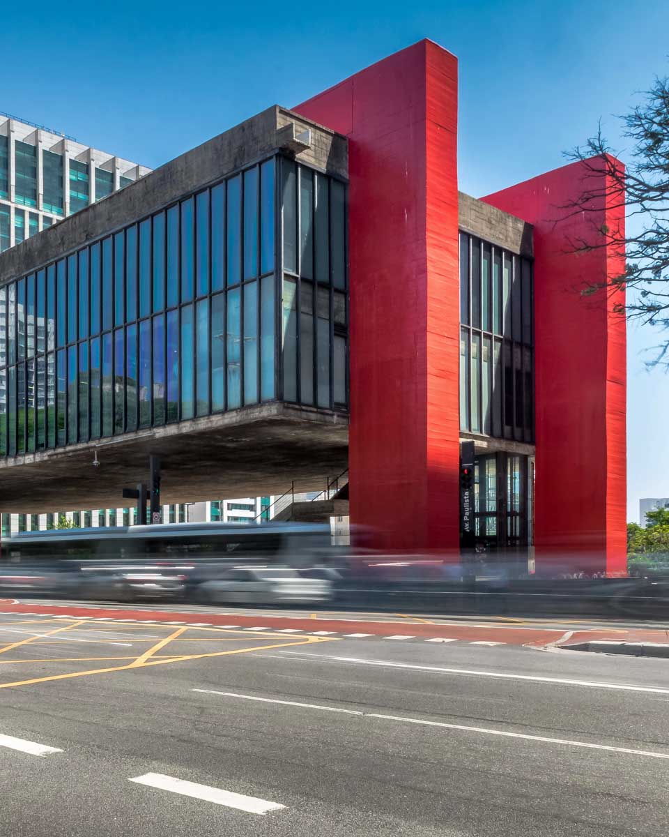 Paulista Avenue and MASP (Sao Paulo Museum of Art) - Sao Paulo,