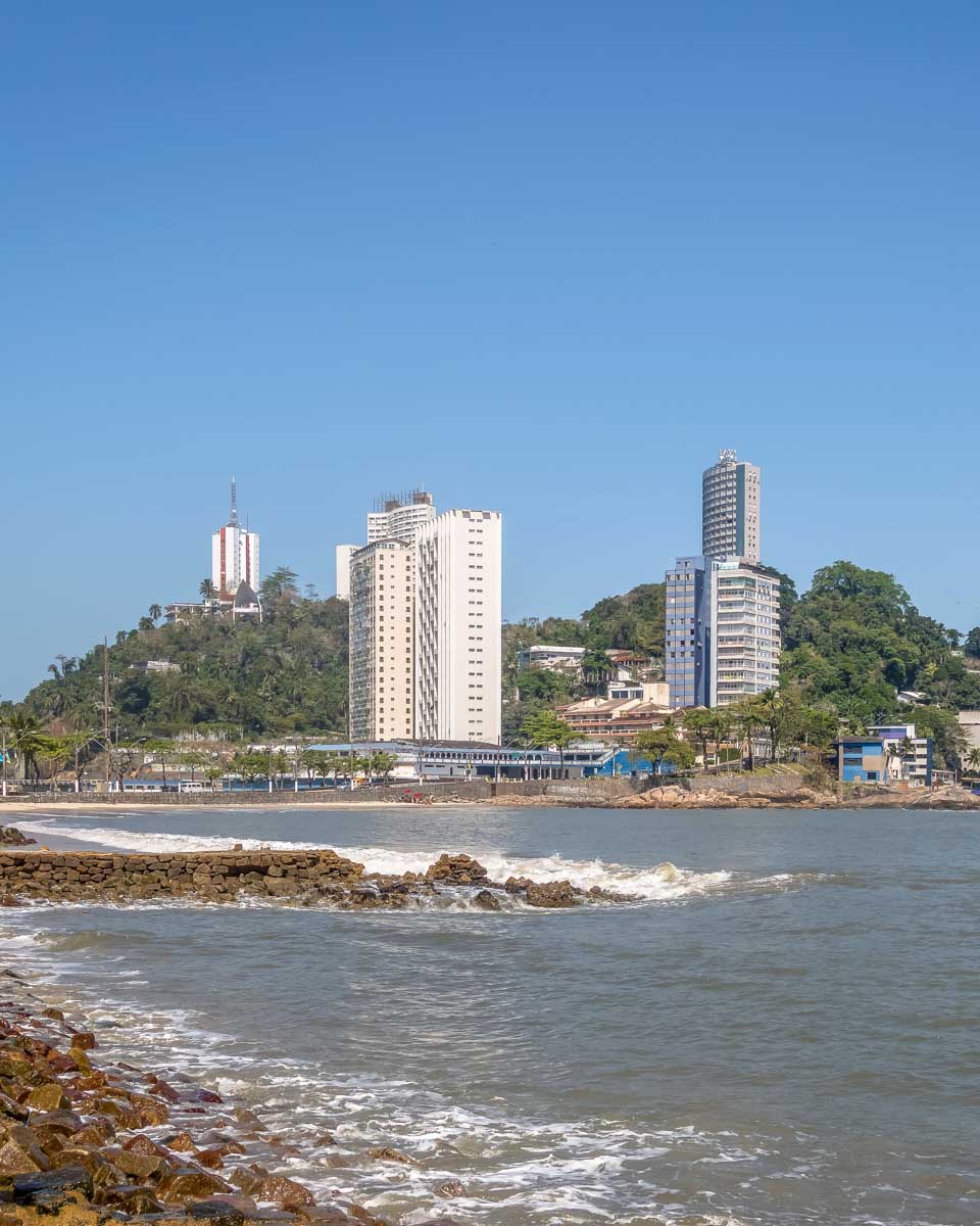 Porchat Island seen on a tour to Santos from Sao Paulo Brazil