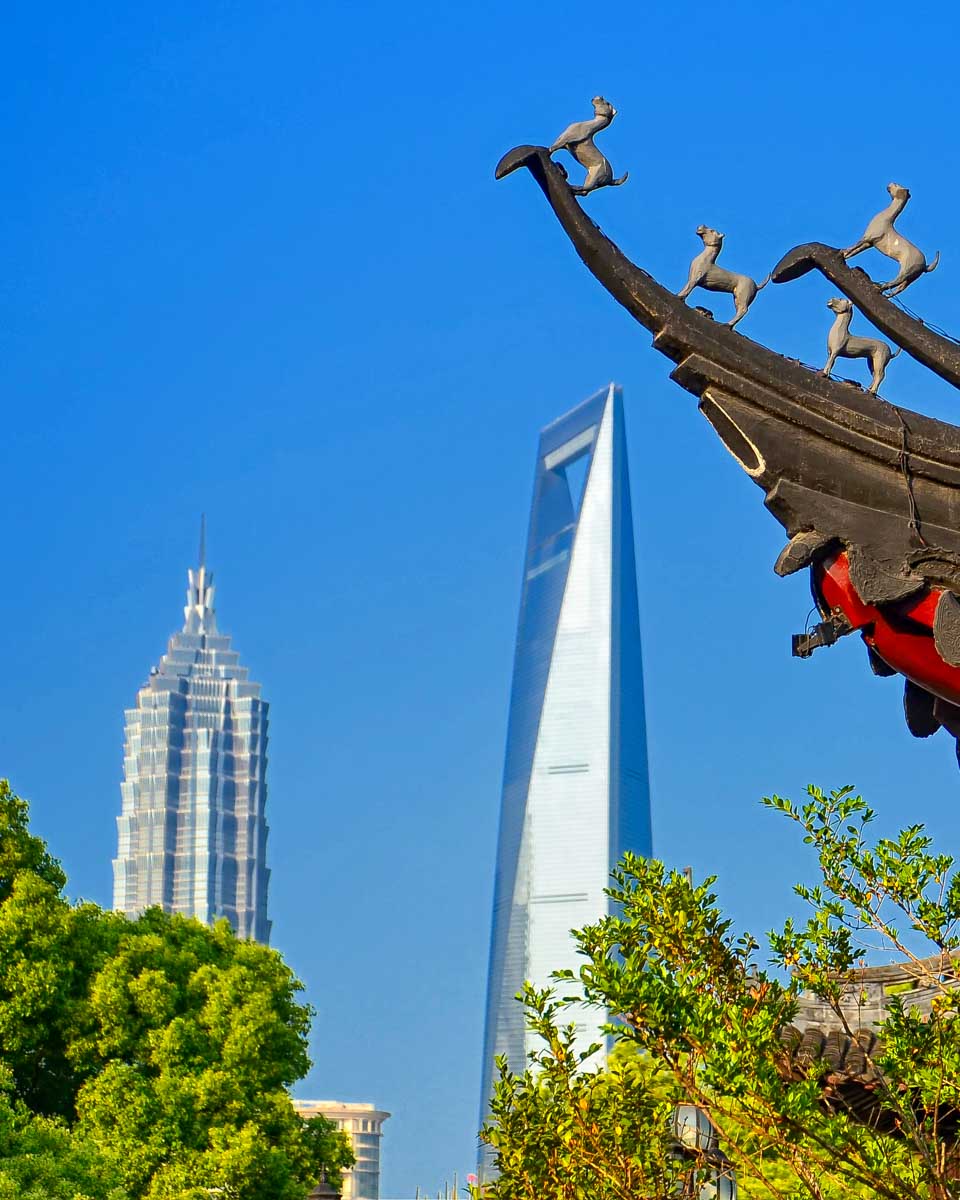 Pudong buildings in Shanghai China