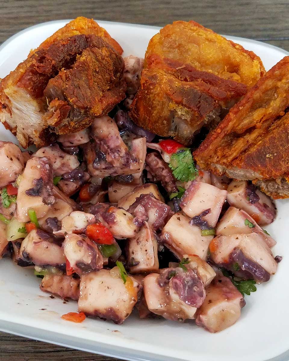 Puerto Rican food eaten on a food tour of San Juan Puerto Rico