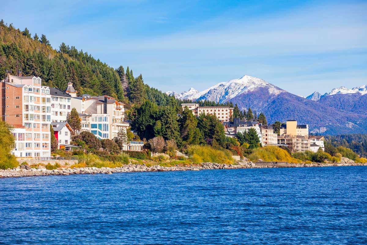 View of Lake Nahuel Huapi near Bariloche Argentina