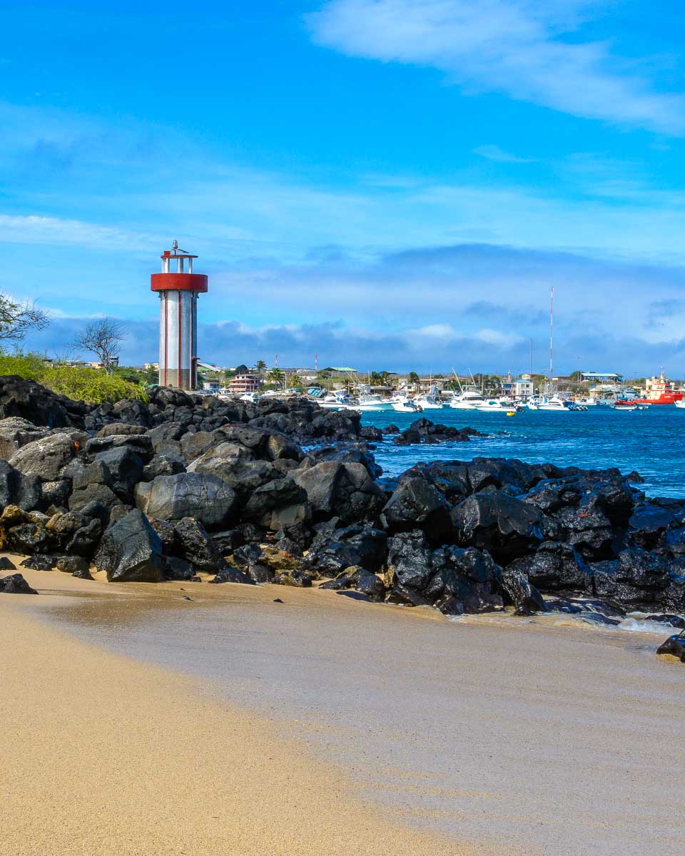 View of San Cristobal in Galapagos Island Ecuador