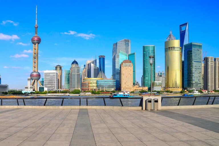 View of Shanghai China from The Bund (2)