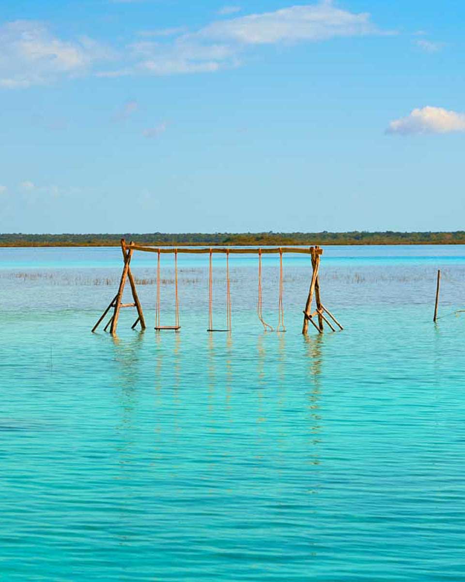 A-swing-set-on-Lake-Bacalar-Mexico